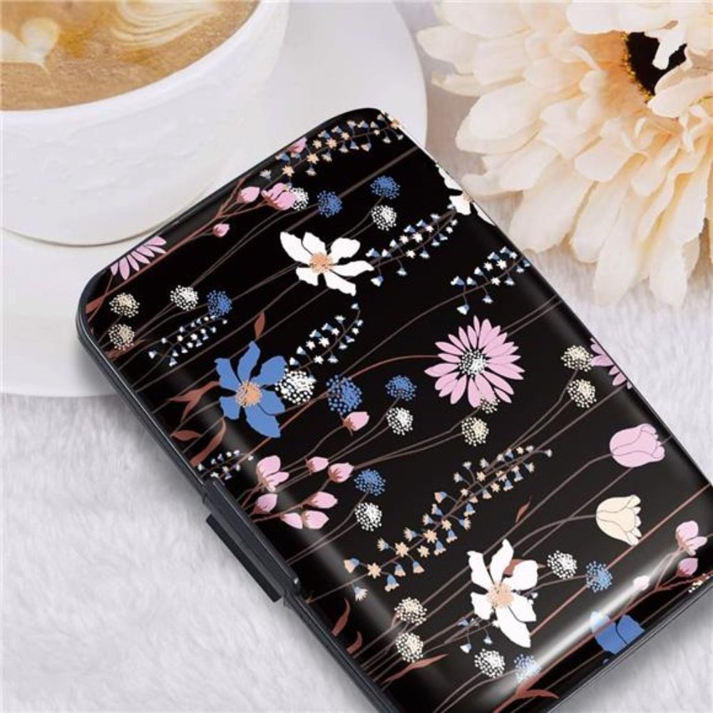 Mini Credit Card Holder, RFID Blocking Slim Hard Card Case ID Case Travel Wallet